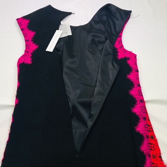 π Host Pick π NWOT Trina Turk Whim AppliqueΜ Lace Trim Crepe Dress - Picture 10 of 14